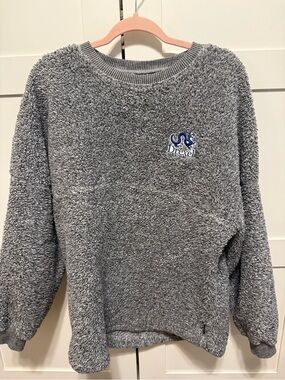 Spirit Jersey Drexel Dragons Gray Sherpa Fleece Crewneck